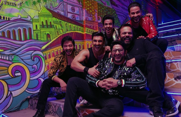 ރޯހިތާއި ރަންވީރާ އެކު "ގޯލްމާލް" ސީރިޒްގެ ކާސްޓުންތަކެއް "ސިމްބާ" ގެ ސެޓްގައި.