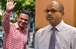L to R: Former Minister of Defence and National Security, Mohamed Nazim and former deputy speaker and Dhiggaru MP Ahmed Nazim.