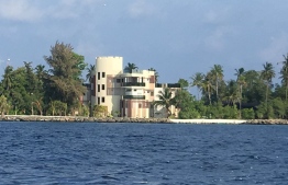 The President's residence in Aarah, Kaafu Atoll. PHOTO: MIHAARU FILES
