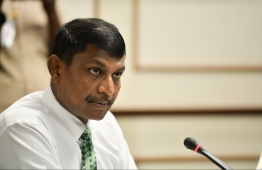 Vilufushi MP Riyaz Rasheed. PHOTO: HUSSAIN WAHEED/ MIHAARU
