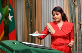 Minister of Arts, Culture and Heritage Yumna Maumoon. PHOTO: HUSSAIN WAHEED