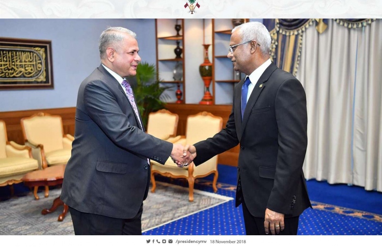 ގައުމުތަކުގެ ސަފީރުން ރައީސާ ބައްދަލުުކުރައްވައިފި