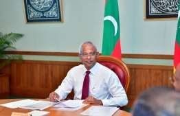 President Ibrahim Mohamed Solih in office. The President ratified the bill on pesticides on December 8, 2019. PHOTO: PRESIDENT'S OFFICE