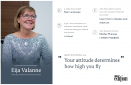 Dr. Eija Valanne, Principal of Finland International School. IMAGE: AHMED SAFFU / THE EDITION
