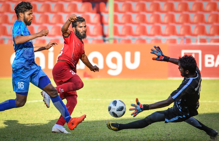 ދަގަނޑޭގެ ހަތަރު ގޯލާ އެކު ޓީސީ ލީގާ ގާތަށް