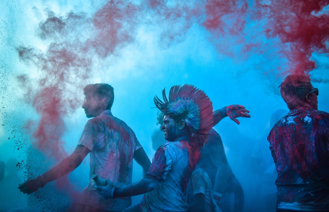 ހުޅުމާލެ: ނޮވެމްބަރު 23، 2018- އުރީދޫން މި އަހަރު ބޭއްވި ކަލާ ރަންގެ ތެރެއިން: މި ހަރަކާތުގައި 3،000 އެއްހާ މީހުން ބައިވެރިވި.---ފޮޓޯ: ނިޝާން އަލީ/މިހާރު