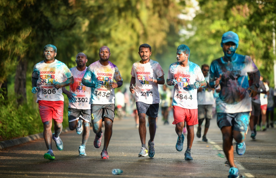 ހުޅުމާލެ: ނޮވެމްބަރު 23، 2018- އުރީދޫން މި އަހަރު ބޭއްވި ކަލާ ރަންގެ ތެރެއިން: މި ހަރަކާތުގައި 3،000 އެއްހާ މީހުން ބައިވެރިވި.---ފޮޓޯ: ނިޝާން އަލީ/މިހާރު