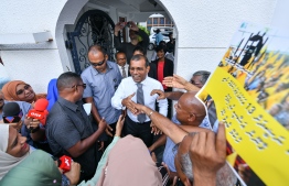 President Nasheed emerges victorious as Supreme Court overturns his 13-year jail sentence imposed in 2015. PHOTO: NISHAN ALI / MIHAARU 