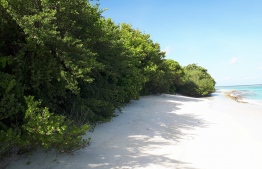 Beach on the island of Fainu