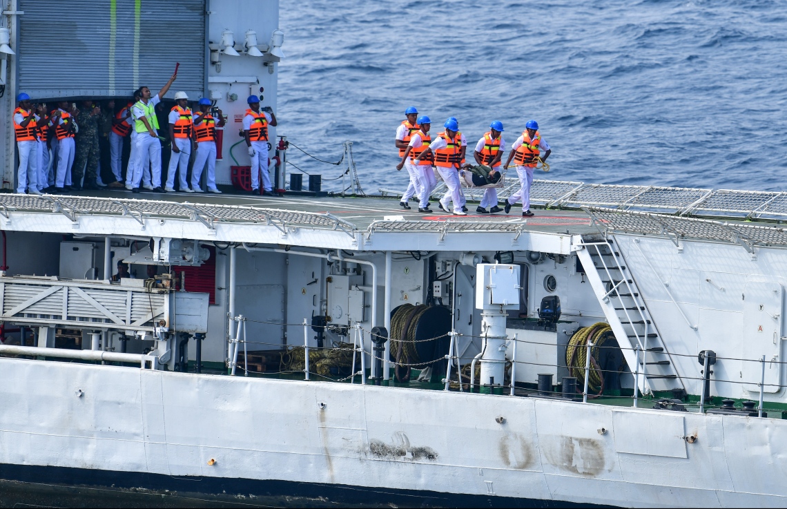 މާލެ: ނޮވެމްބަރު 27، 2018: އިންޑިޔާ އަދި ސްރީލަންކާއާ ގުޅިގެން ރާއްޖޭގައި ހިންގާ "ދޯސްތީ" ގެ ތަމްރީނުތަކުގެ ތެރެއިން.-- ފޮޓޯ: ނިޝާން އަލީ /މިހާރު