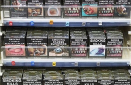 Tobacco health warning labels on the cigarette packaging. PHOTO: MIHAARU FILE PHOTO