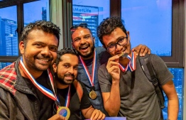 The Maldivian team at the Malaysia Mindvalley Hackathon 2018. PHOTO: TWITTER