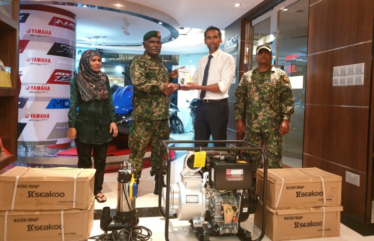 އެލިއާއިން އެމްއެންޑީއެފަށް ޕަމްޕްތަކެއް ހަދިޔާކޮށްފި