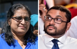 Azima Shukoor (L) and Ghassan Maumoon have both received their party tickets to contest in the Parliamentary Elections in 2019. PHOTO: MIHAARU