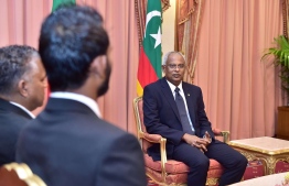 President Ibrahim Mohamed Solih at the President's Office. PHOTO: AHMED HAMDHOON/MIHAARU