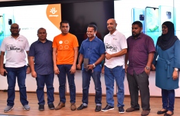The launching ceremony of Huawei's flagship smartphones Mate 20 and Mate 20 pro at Dhiraagu Head Office. PHOTO: AHMED NISHAATH/MIHAARU
