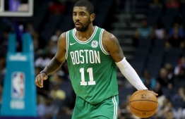 Kyrie Irving (11) of the Boston Celtics