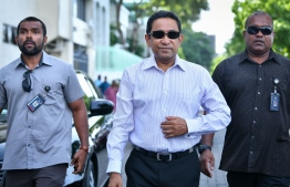Former president Abdulla Yameen Abdul Gayoom. PHOTO: NISHAN ALI/ MIHAARU