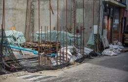 Construction site. PHOTO: AHMED NISHAATH / MIHAARU