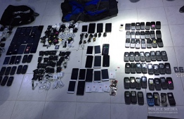 Confiscated items from the attempted smuggling case. PHOTO: POLICE