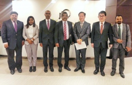Maldives Delegation meets with senior officials of JICA in Tokyo, Japan. PHOTO/FOREIGN MINISTRY