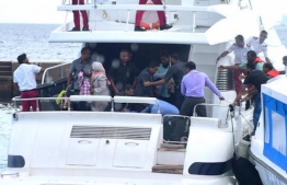 After the explosion aboard the presidential speedboat 'Finifenma' in September 2015. FILE PHOTO/MIHAARU