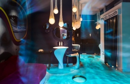 A secret 'disco toilet' - one of the most amazing suprises discovered at LUX* South Ari Atoll. PHOTO: LUX*
