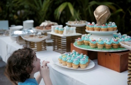 Worldcup themed cupcakes and other snacks at the 'Festive Football Camp'. PHOTO: HAWWA AMANY ABDULLA/THE EDITION