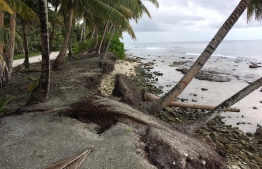 Coastal erosion is a serious issue that plagues Fuvahmulah. PHOTO: ONE FUVAHMULAH / THE EDITION