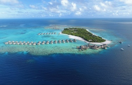 (FILE) Aerial view of Six Senses Laamu, the only resort in Laamu Atoll: Six Senses has an in-house farm that grows fresh produce which they incorporate into their food requirements -- Photo: Six Senses Laamu