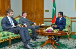 Vice President Faisal meets Australian Ambassador. PHOTO: PRESIDENT'S OFFICE.