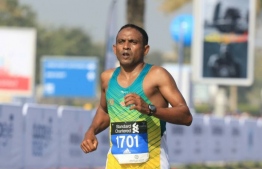 Marathon runner Nasrulla Ahmed takes part in an international marathon. PHOTO: FACEBOOK/NASRULLA AHMED