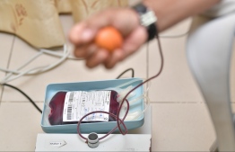 [File] A blood donation camp held in Malé