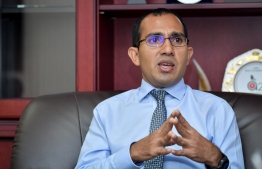 Minister of Communications, Science and Technology Mohamed Maleeh Jamal. PHOTO: NISHAN ALI / MIHAARU