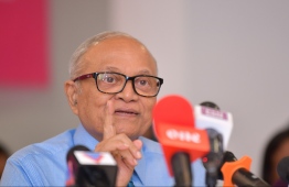 Former President Maumoon Abdul Gayoom. PHOTO: HUSSAIN WAHEED / MIHAARU
