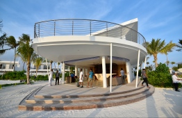 The boat shaped design of the villas in LUX* North Male Resort. PHOTO: HUSSAIN WAHEED/MIHAARU