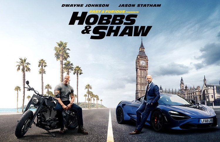 "ހޮބްސް އެންޑް ޝޯ" ގެ ޕޯސްޓަރެއް: ފިލްމު ރިލީޒް ކުރާނީ އޮގަސްޓް 2 ގައި.