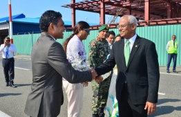 President Ibrahim Mohamed Solih before departing to Sri Lanka's Independence Day. PHOTO: PRESIDENTS OFFICE