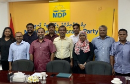 From MDP and Adhaalath Party's meeting. PHOTO: MDP