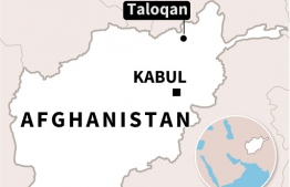 Map locating Taloqan in Afghanistan, where two journalists were killed in an attack on Tuesday. PHOTO: AFP
