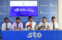 Press conference held by STO. PHOTO: HUSSAIN WAHEED / MIHAARU