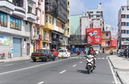 A road in Male', the capital of Maldives. PHOTO: HUSSEIN WAHEED/ MIHAARU