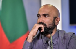 Member Ahmed Tholal of the President Committee to investigate the distribution of housing units by the former administration. PHOTO: NISHAN ALI/MIHAARU
