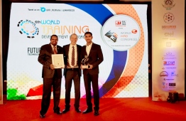 Bank of Maldives wins the 'Excellence in Training and Development Award'. PHOTO: BANK OF MALDIVES