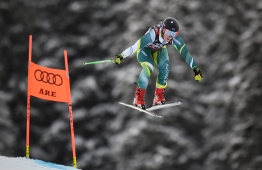 Australia's Greta Small competes during the Women's Downhill event of the 2019 FIS Alpine Ski World Championships at the National Arena in Are, Sweden on February 10, 2019. PHOTO: François-Xavier MARIT / AFP
