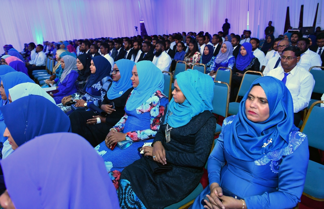 މާލެ- 18 ފެބުރުއަރީ 2019- "ޖުޑީޝަލް އިޔާ 2019" އިފްތިތާހު ކުރުމަށް ރޭ ދަރުބާރުގޭގައި ބޭއްވި ހާއްސަ ރަސްމިއްޔާތުގައި ބައިވެރިވި ބައެއް މީހުން.--- ފޮޓޯ:ނިޝާން އަލީ/މިހާރު