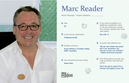 A brief look at Marc Reader, Resort Manager at Finolhu Maldives. IMAGE: AHMED SAFFAH / THE EDITION