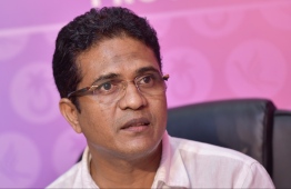 Former lawmaker and PPM parliamentary group leader Ahmed Nihan. PHOTO: HUSSAIN WAHEED/ MIHAARU