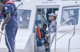 President Ibrahim Mohamed Solih being taken to Maafushi Prison. PHOTO: HUSSAIN WAHEED/ MIHAARU