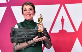 Best Actress winner for "The Favourite" Olivia Colman poses in the press room with her Oscar during the 91st Annual Academy Awards at the Dolby Theater in Hollywood, California on February 24, 2019. (Photo by FREDERIC J. BROWN / AFP)